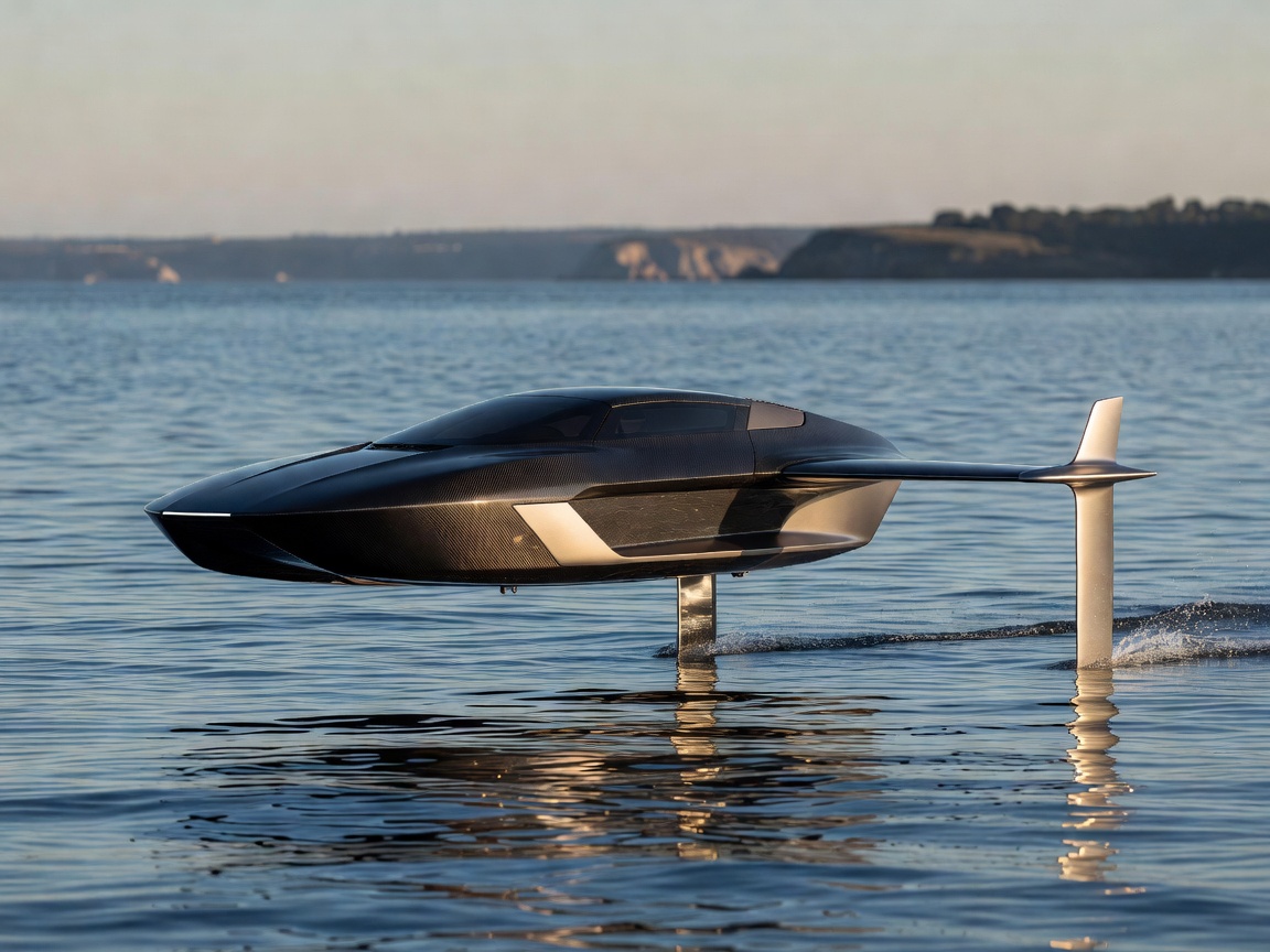 Aerodynamics of Audi e-Tron Foil design highlighting premium marine materials